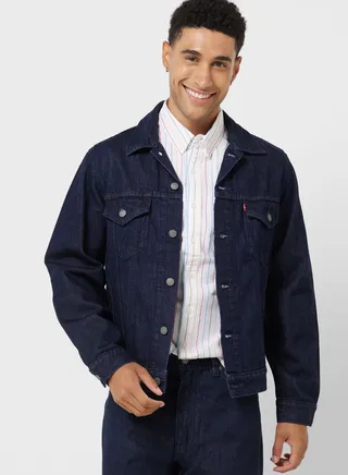 Double Pocket Detailed Denim Jacket 