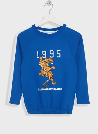 Boys Printed  Tape Sweatshirt 