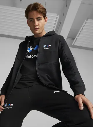 BMW M Motorsport Mens Hooded Sweat Jacket 