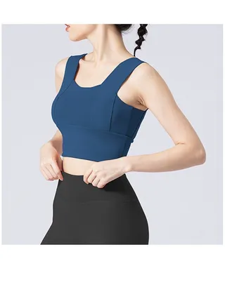 Sports Bra Women Push-Up Yoga Bra Beautiful Back Cross Shock-Proof Sports Gym Fitness Short Running 