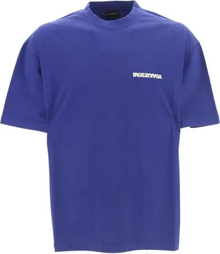 Balenciaga Logo Printed Crewneck T-Shirt