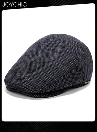 Men's Classic Winter Warm Flat Cap Light Square Design Beret Cap Adjustable Irish Cabbie Gatsby Hat Newsboy Cap Outdoor Hunting Hat One Size 
