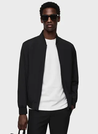Zippered Bomber Jacket 