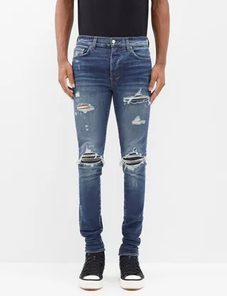 Mx1 Distressed Skinny-leg Jeans