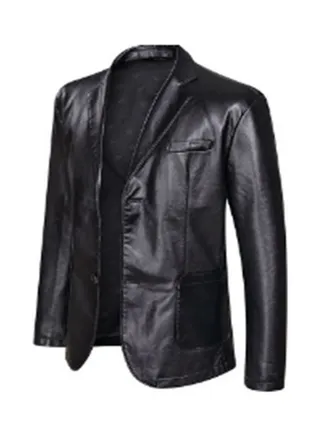 Men's Leather Stylish Jacket black 