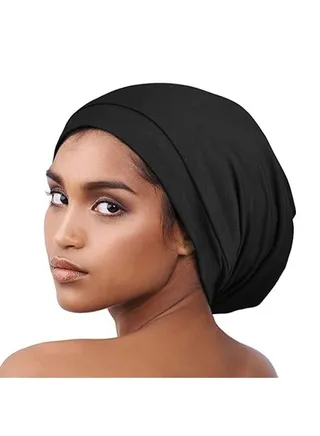 Women's Satin Silk Lining Adjustable Sleep Cap Soft and Breathable Chemotherapy Cap Solid Color Foreskin Sleeping Cap Perfect Gift for Men and Women With Frizzy Hair Long Curly Hair Or Short Hair 