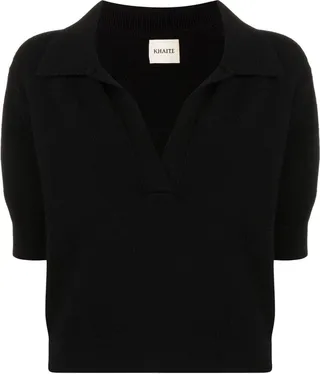 Black Cashmere Knit Top