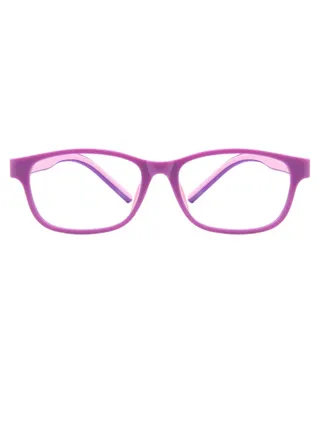 Kids' Blue Light Blocking Rectangular Frames Eyeglasses 
