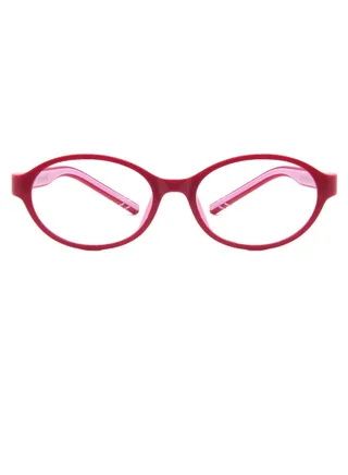 Kids' Blue Light Blocking Oval Frames Eyeglasses 