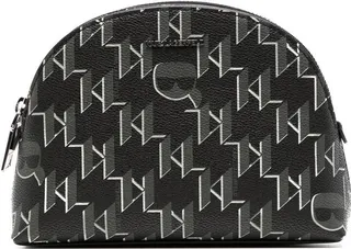 Logo-Print Pouch Bag