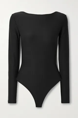 Alix NYC - Eden Cutout Stretch-jersey Thong Bodysuit - Black