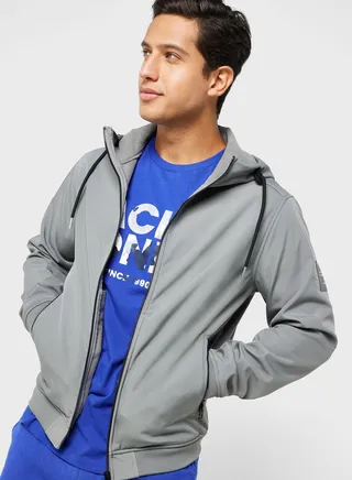 Zippered Hooded Jacket
