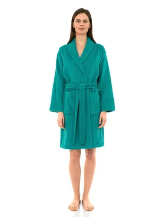 Peacock Green Colour Ultra Absorbent Terryd  Bathrobe XXL Size 