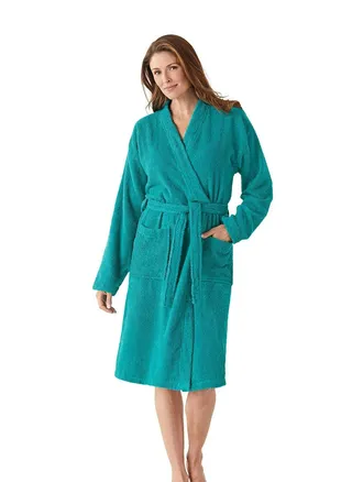 Peacock Green Colour Luxurious softness  Bathrobe XXL Size 