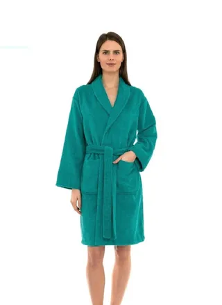 Peacock Green Colour Soft Terry  Bathrobe XXL Sizes 