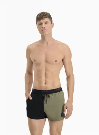 Swim Colour Block Swimming Mens Shorts 