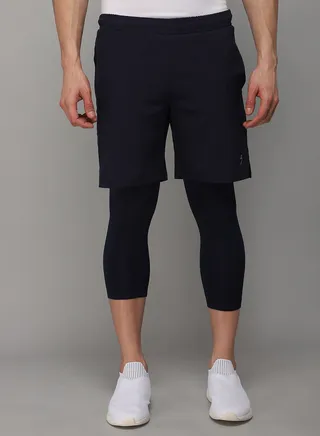 Training Shorts with Compression Tights 