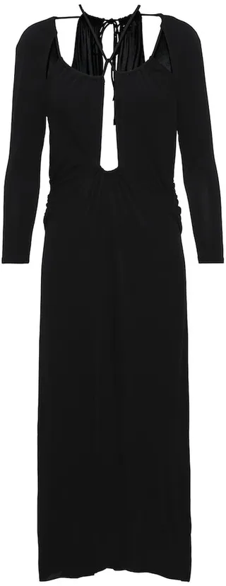 Jadessi cutout jersey midi dress