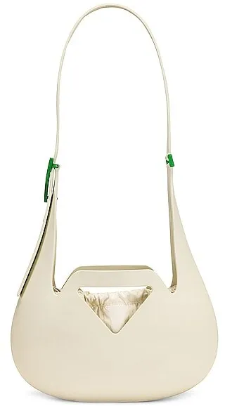 Bottega Veneta Small Moulded Shoulder Bag in Cream