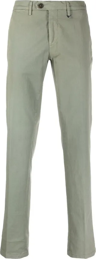 Mid-Rise Straight-Leg Trousers