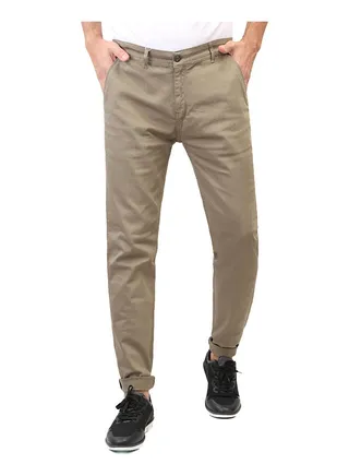 Coup Slim Fit Denim Pants For Men Color Olive 