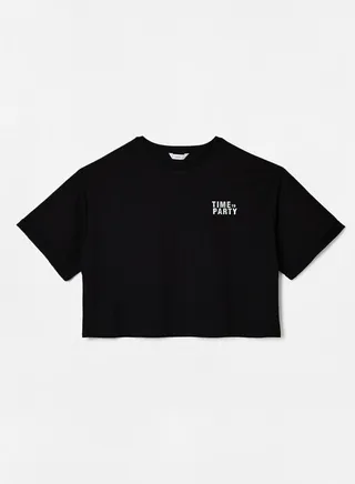 Youth Slogan Print Boxy T-Shirt 