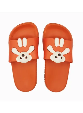 Non-Slip Lightweight Slides Burnt Orange 