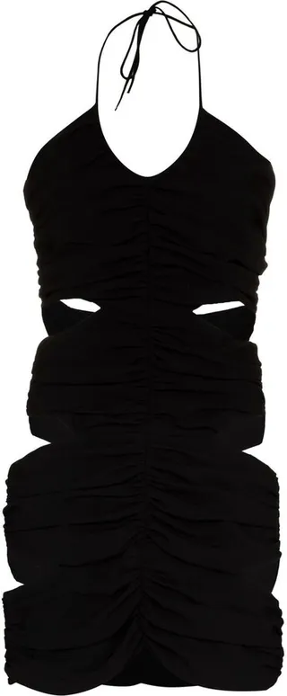 Cut-Out Detail Fitted Mini Dress