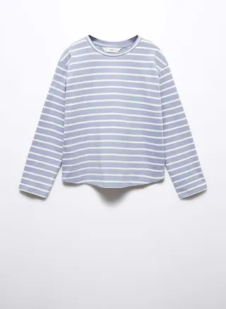 Kids Stripe Crew Neck T-Shirt 