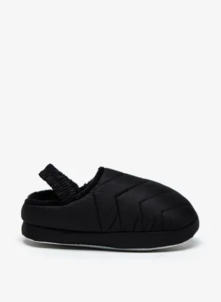 Boys Quilted Bedroom Slippers With Elasticated Back Strap By Shoexpress 