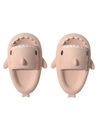 Cute Shark Kids Slippers Non-Slip Flat Sandals Suitable for Outdoor or Indoor Soft and Comfortable Slippers 