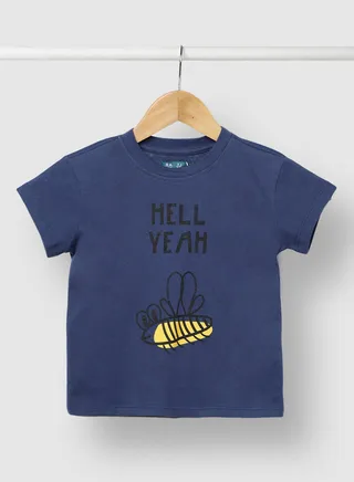 Girls Comfortable Cozy Casual Stylish T-Shirt Navy Blue 
