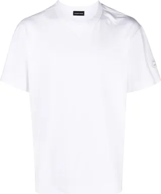 logo-patch cotton T-shirt