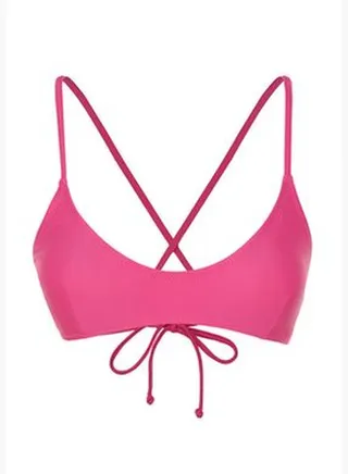 Fuchsia Bralette Bikini Top TBESS24BU00105