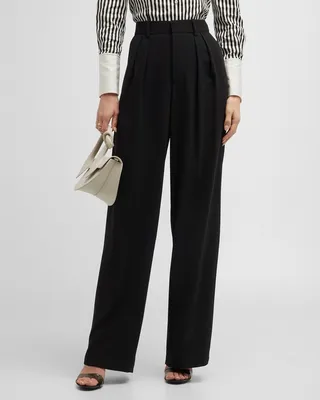 Pompey High-Waisted Pleated Pants