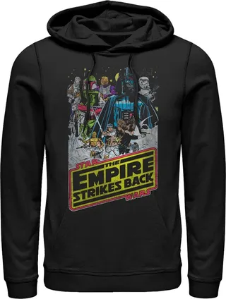 Men's Star Wars Movie Poster Pull Over Hoodie - Black - Large