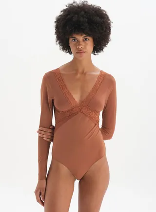 Lace Detail Bodysuit 