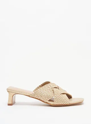 Multi Strap Mid Heel Sandals