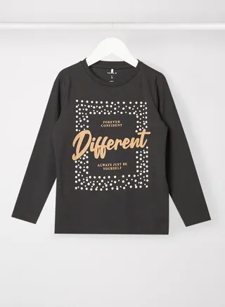 Kids/Teen Long Sleeve T-Shirt Black 