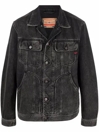 D-Riley faded-effect denim jacket