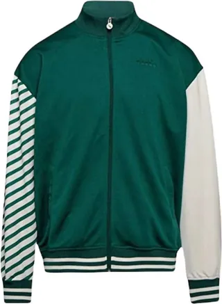 Men'S Zip Up Track Jacket in Verdant Green