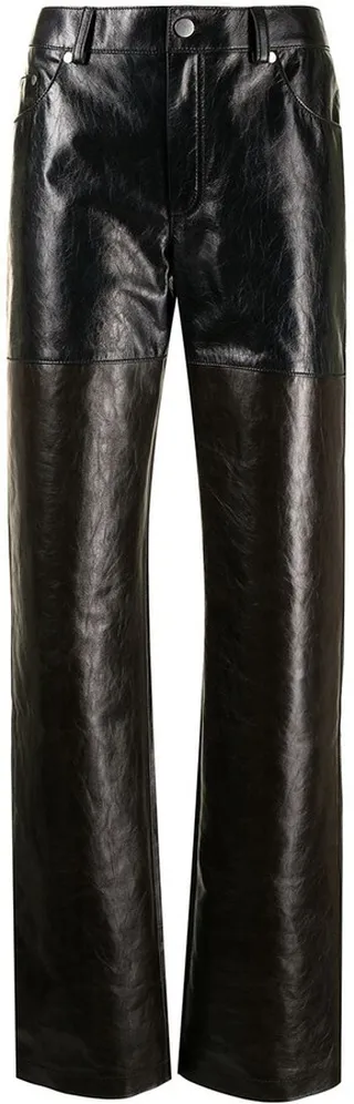 Leather Combo pants