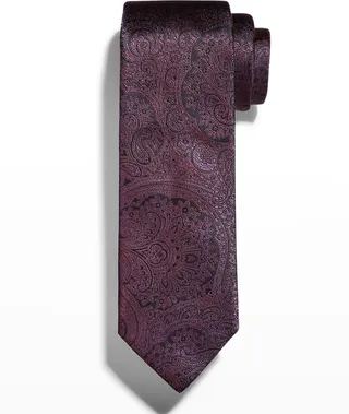 Men's Silk Paisley Tie