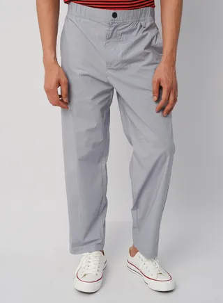 Men’s Expandable Waist Chino Slack Pant in Ice Drop 