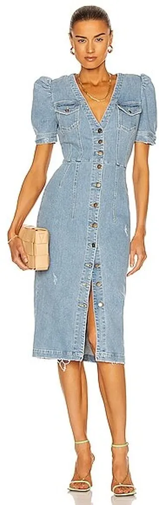 retrofete Annie Dress in Denim-Light