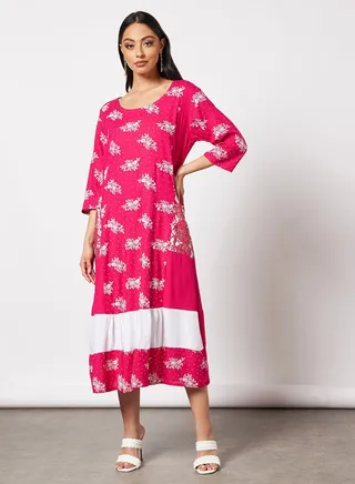 All Over Printed Jalabiya with Facemask 