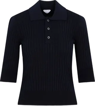 Bottega Veneta Knitted Polo Shirt