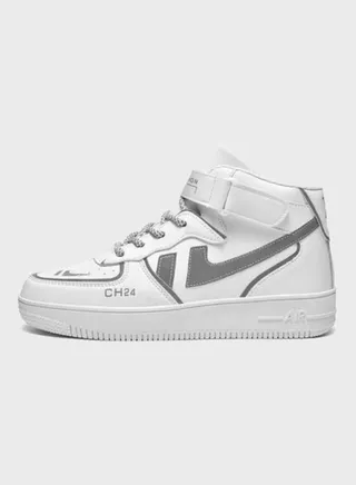 Air Force No.1 High Top Sneakers White/Grey 