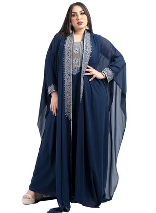 Jalabiya  Traditional Arabian Kaftan Wedding and Party Dress. 