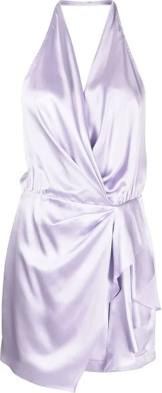 Backless Halter Mini Dress